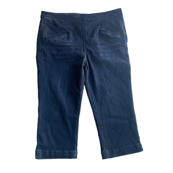 PILCRO & the Letterpress Anthro High Rise Denim Jeans Legging Blue Size 30 crop - Picture 1 of 8